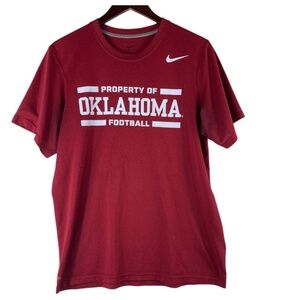 Nike Dri-Fit Oklahoma Sooners Mens Medium Tee T-Shirt Red Football
